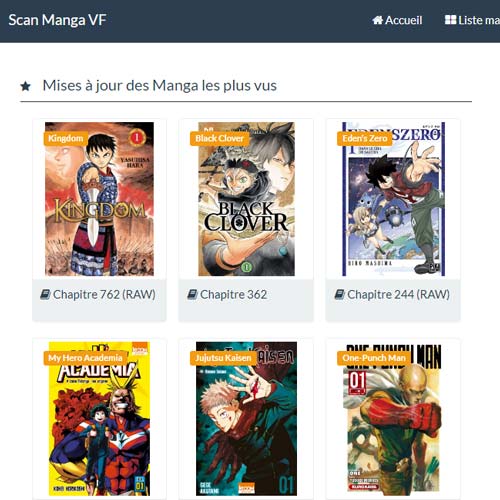 Scan Manga Vf Des Scan Mangas En Ligne