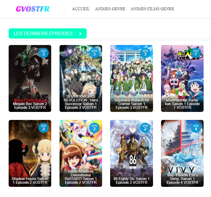 GVOSTFR anime streaming