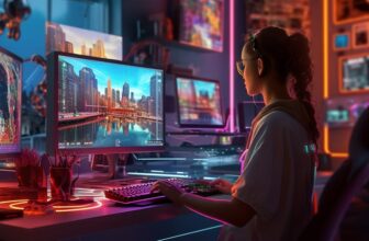 femme jouant aux jeux vidéos
