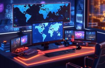 un vpn et une carte du monde