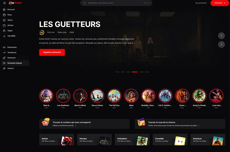 le site de streaming TOP STREAM