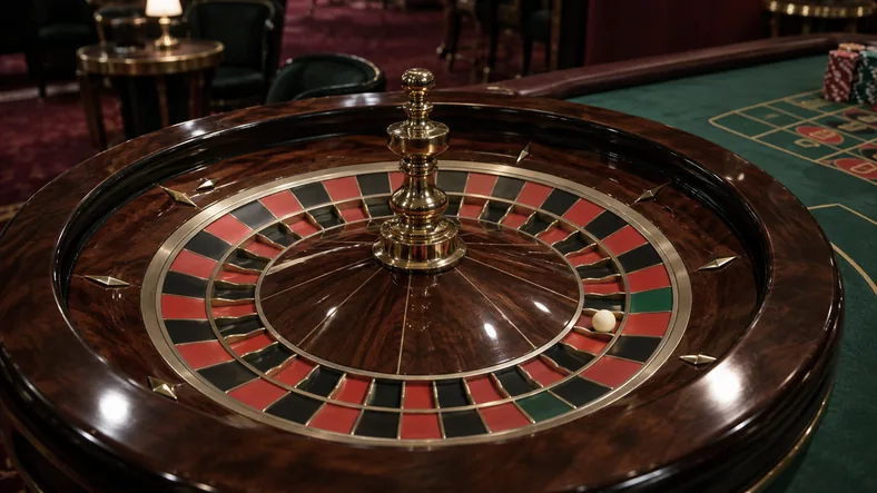 Avantage de la maison : pourquoi le casino gagne à long terme ? | TOP SITE STREAMING Une roulette européenne photographiée dans un casino calme.